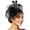 Black, variant on Gtoiithly Vintage-Inspired Pillbox Hat with Feather Accents, Elegant Formal Headwear for Bridal Events, Mother of the Bride & Royal Weddings Beige