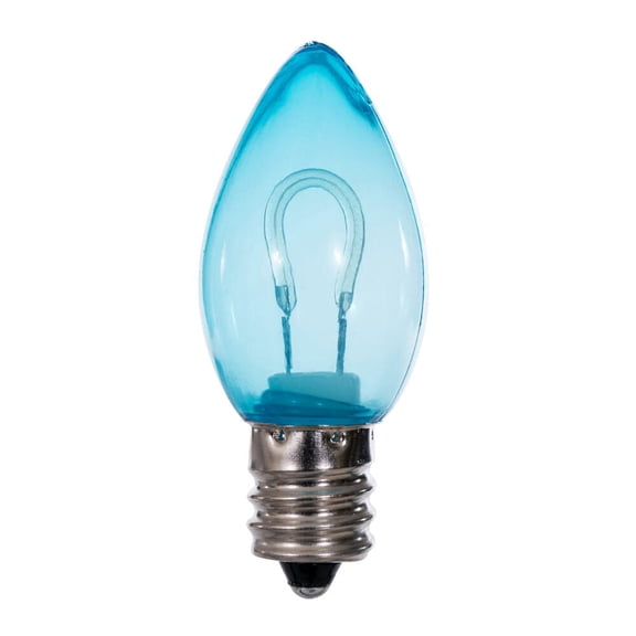 C7 Transp Filament Blue Bulb .6W 25/Bag