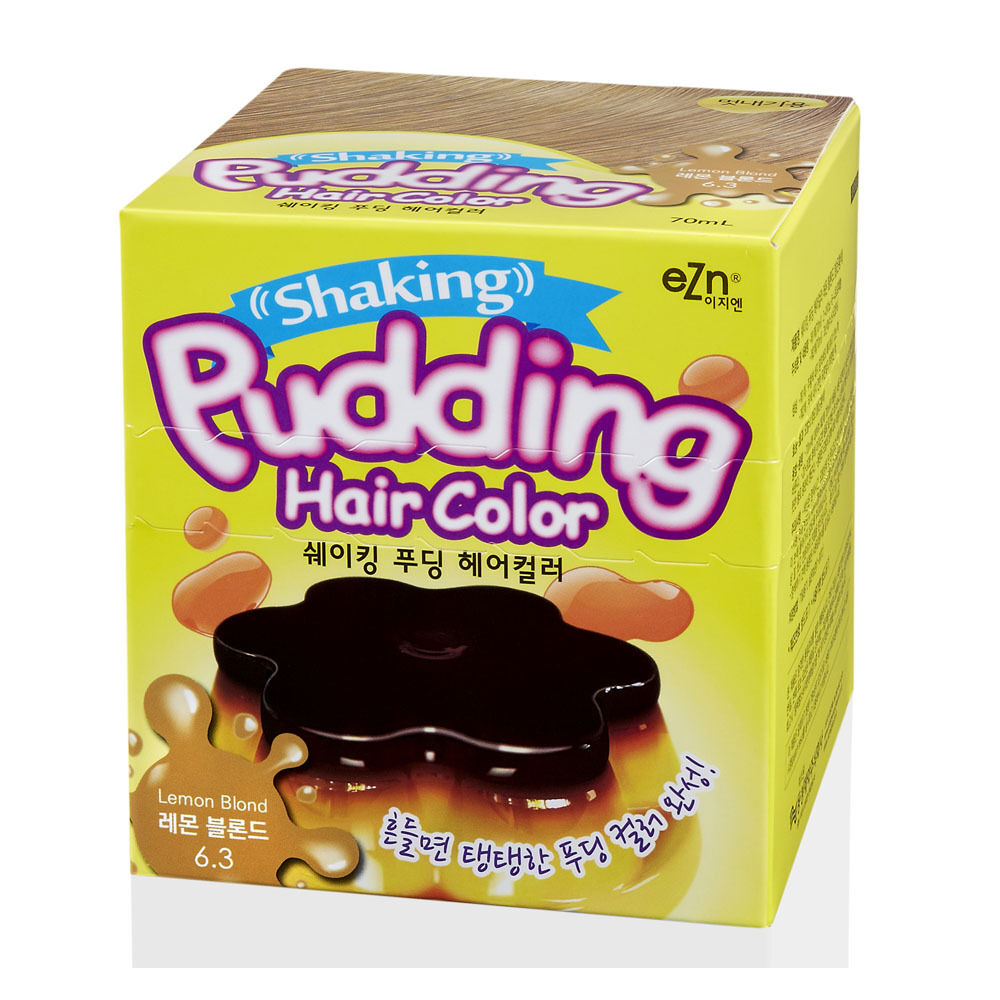 Dongsung eZn Shaking Pudding Hair Color (Lemon Blonde 6.3) 2.37oz