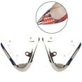 thumbnail image 1 of 1 Pair Metal Toe Caps Creative Protective Heel Decoration Shoes Supplies, 1 of 9