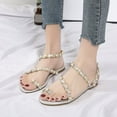 thumbnail image 2 of Pearl Sandals Women's New Flat All Match Flip Flop Roman Sandals, 2 of 4