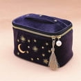 thumbnail image 4 of Neceser cosmético HUOGUO Cute Star bordado en terciopelo, 4 of 5
