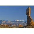 thumbnail image 2 of Illg, Cathy and Gordon 32x23 White Modern Wood Framed Museum Art Print Titled - UT, Arches NP Balanced Rock with La Sal Mots, 2 of 4