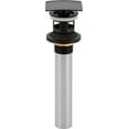 thumbnail image 2 of Delta 72175-BL Square Push Pop-Up with Overflow, Matte Black, 2 of 2