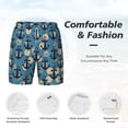 thumbnail image 4 of Kdxio Anchors Print Men'S Swim Trunks With Compression Liner 7 Inch Inseam Quick Dry Swim Shorts, 4 of 7