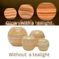 thumbnail image 6 of Single Alabaster Candle Holder - Egyptian Tealight and Votive Candles Holders with Amber Glow for Home Décor Natural Stone Soothing Tranquil Aurora, 6 of 7