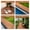 Brown + Acacia Wood + American Design, variant on 10‑Pack Diagonal Pattern Acacia Wood Interlocking Deck Tiles, 12"×12" Waterproof All‑Weather Outdoor Flooring for Patio Garden Pool Balcony