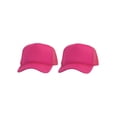 thumbnail image 1 of Top Headwear Men's Blank Rope Trucker Foam Mesh Plain Hot Pink, 1 of 2