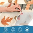 thumbnail image 3 of Yayeee Kitchen Curtains Tier Pair Light Filtering 27"x36" Rod Pocket Short Cafe Window Panel, Fall Book Shelf, 3 of 7