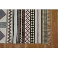 thumbnail image 6 of Casavani Handblock Printed Cotton Kilim Rug 4x15 Runner Rug Gray Black Cotton Dhurrie Hallway Stair Runner, 6 of 6
