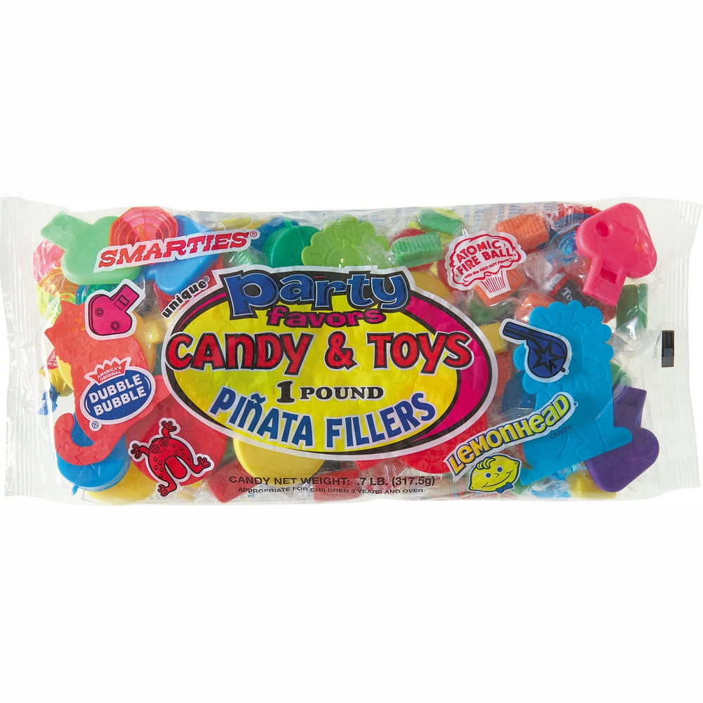 Pinata Filler with Assorted Candy and Favors, 1lb