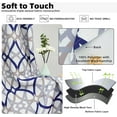 thumbnail image 6 of DriftAway Alexander Grommet Unlined Window Curtains Spiral Geo Trellis Pattern, 2 Panels, 52" x 96", Gray/Navy, 6 of 6