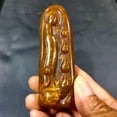 thumbnail image 3 of Antique-style jade carving, hand-held jade pendant, double fish, cicada, jade axe, 3 of 3