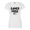 thumbnail image 1 of Womens Gamer Mode On Funny Gaming Deluxe Soft T-Shirt, 1 of 1