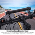 thumbnail image 3 of Extensión de soporte de manillar para linterna, luz de bicicleta negra y soporte para velocímetro, 3 of 8