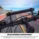 thumbnail image 3 of Soporte de extensión para manillar de bicicleta, soporte para linterna, velocímetro y luz de bicicleta (negro), 3 of 15
