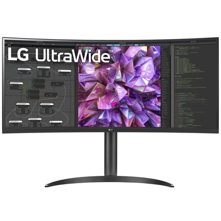 LG 34WQ75C-B 34 Curved UltraWide QHD IPS HDR 10 Built-in KVM Monitor
