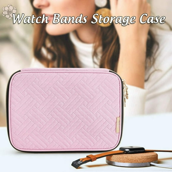 MesaSe Storage Case 12 Slots Multifunctional Portable Watch Band Strap Holder Organizer for Travel