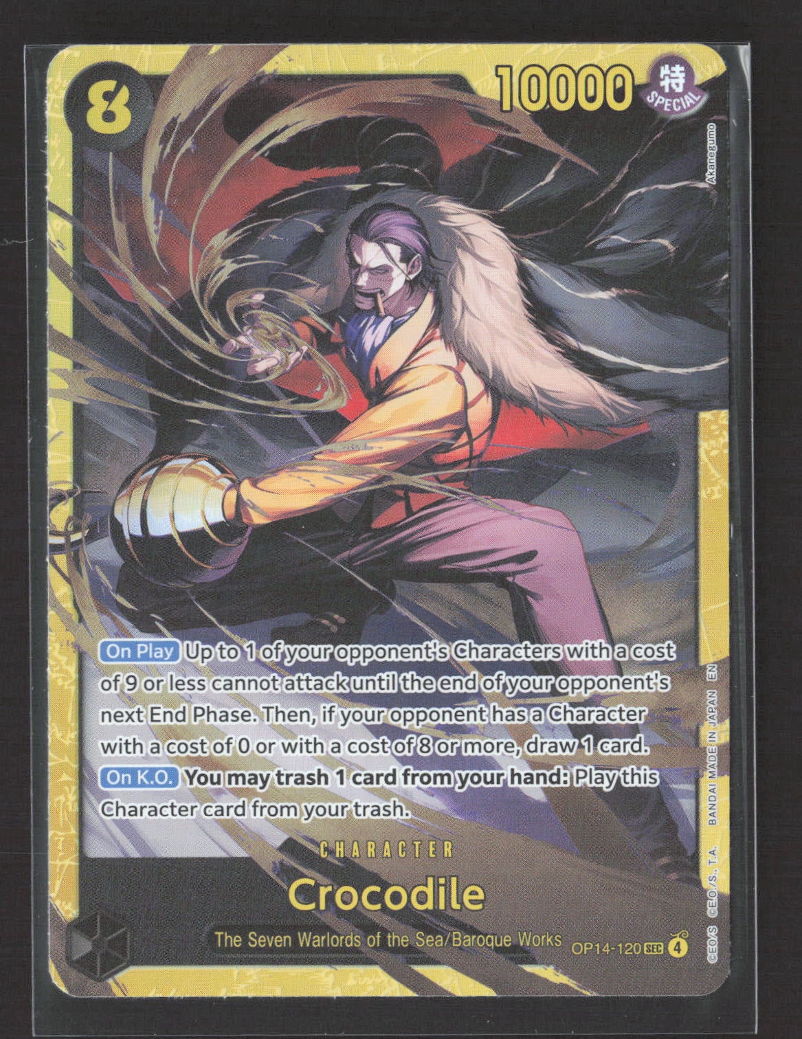 2024 Bandai One Piece Card Game 500 Years in the Future (OP-14) Crocodile #OP14-120