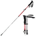comerut 5 Sections Folding Aluminum Alloy Trekking Pole Lightweight