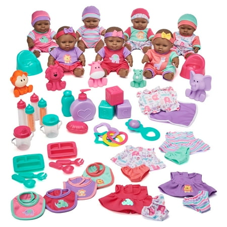Kid Connection 7-pc Deluxe Baby Doll Set, AA, 48 pcs, with Accessories