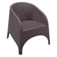 thumbnail image 1 of Compamia Aruba Chaise de Patio Aspect Osier en Résine, Brun, 1 of 12