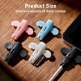 thumbnail image 2 of Universal Silicone Charger Cable Protector Cover, Non-Slip Double-End Data Cord Sleeve Wrap Organizer, Flexible Dust-Proof Wire Saver for Phone USB Cable Breakage Prevention, 2 of 2