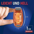 thumbnail image 3 of 2pcs Led Flashing Light, Safety Light For School Bag Bike Light, Running Light For Joggers Night Work Orange, 3 of 5