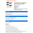 thumbnail image 2 of Rear Brake Pad Set - Compatible with 2020 - 2024 Audi A5 Sportback 2021 2022 2023, 2 of 2