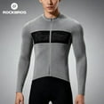 thumbnail image 4 of ROCKBROS Cycling Jersey Tencel Modal Xmicro-fiber Wool High Elasticity Soft & Skin-friendly Comfortable/Breathable 3-sided Pocket Cycling Shirt Outfit, 4 of 27