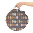 thumbnail image 2 of Leaf Round Floor Cushion with Handle, Autumnal Tones Fall Foliage Mosaic Pattern of Leaves, Decorative Pillow for Living Room & Dorms, 18" Round, Taupe Multicolor, by Ambesonne, 2 of 4