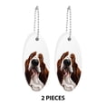 thumbnail image 2 of WIRESTER Set of 2pcs Floating Foam Keyring Keychain Waterproof Key Chain For Swimming, Boating, Fishing, Water Sport - Basset Hound Dog, 2 of 5