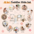 thumbnail image 5 of BUYWAY Toddler Swing and Slide, 12 in 1 Kids Slide Playset with Climber,  Indoor Outdoor Backyard Playground Blue Yellow, 5 of 8
