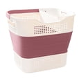 thumbnail image 2 of Cesta plegable Macarena para la colada 30 L contenedor de almacenamiento portátil rojo, 2 of 8