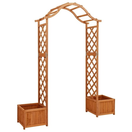 Charmma Garden Pergola with Planter Solid Firwood