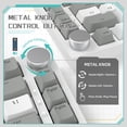 thumbnail image 5 of AJAZZ AK820 Mechanical Gaming Keyboard with Knob 75% Keyboard Hot Swappable Type-C Wired Gasket 5-Layer Noise Absorbing Foam White LED Backlit NKRO Linear Red Switch for PC/Win/Mac, 5 of 10