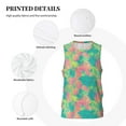 thumbnail image 3 of Sikiie Colorful Palm Leaves Basketball Jersey Reversible Men's Mesh Athletic Sports Shirts Training Practice S-4XLSmall, 3 of 6