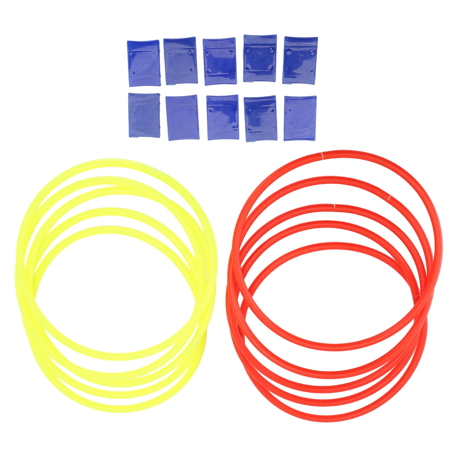 LAZIOEGR Outdoor Ring Game with 10Pcs Rings Connectors 28cm / 11 inches Improved Balance Enhanced Coordination Ring Game Set for Backyard Lawn and Sensory Training
