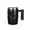 Black - 380ml, variant on Rechargeable Self-Stirring Coffee Mug 380ml (13oz) Stainless Steel Automatic Mixing Cup with Lid for Travel Home & Office White