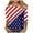 Style 7, variant on GERsome Womens 4th of July Tops Crewneck 3/4 Sleeve T Shirts American Flag Graphic Shirts Loose Fit USA Stars Stripes Summer Tees S-2XL