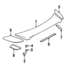 Genuine OE Mitsubishi Spoiler Center - MR108687