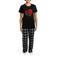 thumbnail image 4 of CafePress - Black Pug Heart Women's Dark Pajamas - Women's Short Sleeve Print T-Shirt and Pants Dark Cotton Pajama Set, 4 of 7