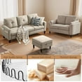 thumbnail image 5 of Soscana Living Room Furniture Set,Sectional Sofa with Storage Ottoman and Loveseat for Home Apartment Studio Office,L Shaped 3 Seat Couch with Footstool and 2 Seat Love Seat, 5 of 7