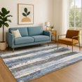 thumbnail image 7 of Addison Rugs Mayfield Premium Machine Washable Transitional Stripes Denim Rectangle Rug, 2'6" x 3'10", 7 of 7