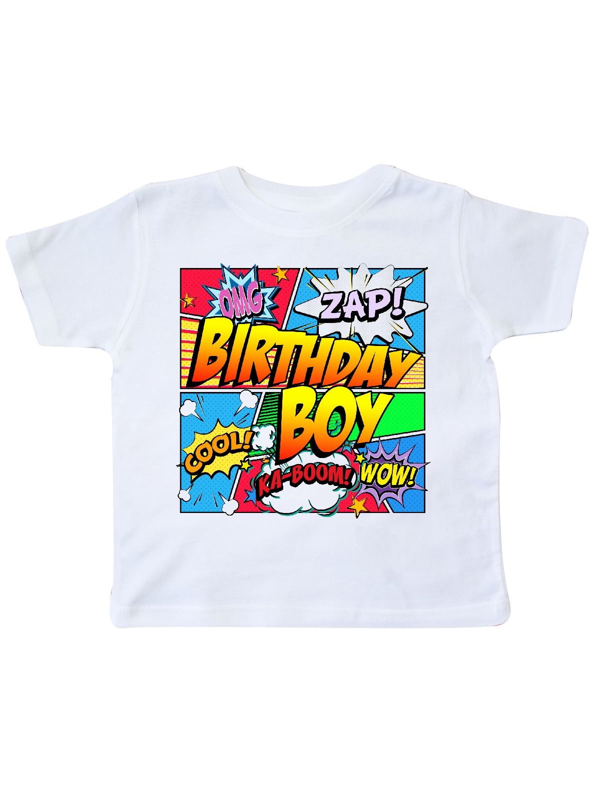 Inktastic Birthday Boy Comic Book Youth T-Shirt Superhero Tee Kids Children Teen