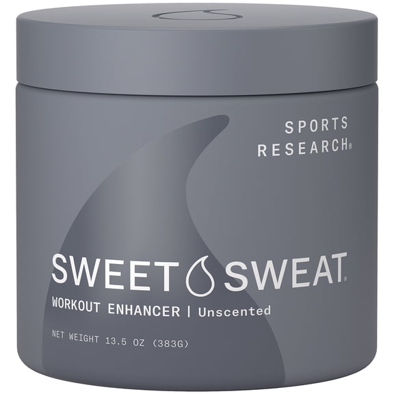 Sweet Sweat Unscented XL Jar Workout Enhancer Gel Maximize Your Exercise 13.5 oz
