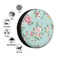 thumbnail image 4 of Naloa Vintage Floral PVC Leather Spare Tire Wheel Cover for Car Truck SUV Camper Trailer Universal Fit many size16 inch, 4 of 6