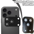 thumbnail image 3 of Pour iPhone 17 Series Protecteur d'Objectif HD Antidéflagrant Anti-Empreintes Résistant aux Rayures Verre Trempé Auto-Réparant Rayures Mineures Cadre en Métal Mat, 3 of 8