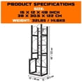thumbnail image 2 of GloryStar Support de Rangement pour Cylindres de Réservoirs de Réfrigérant, Support Robuste avec Espace de Travail Intégré, Capacité de 100+ lb pour Usage Intérieur/extérieur, 2 of 6