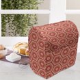 thumbnail image 3 of Abstract Stand Mixer Cover, Hexagonal Shapes with Stripes in Warm Tangerine Tones, Kitchen Appliance Organizer Bag Cover with Pockets, 5 Quarts, Pink Peach, by Ambesonne, 3 of 4